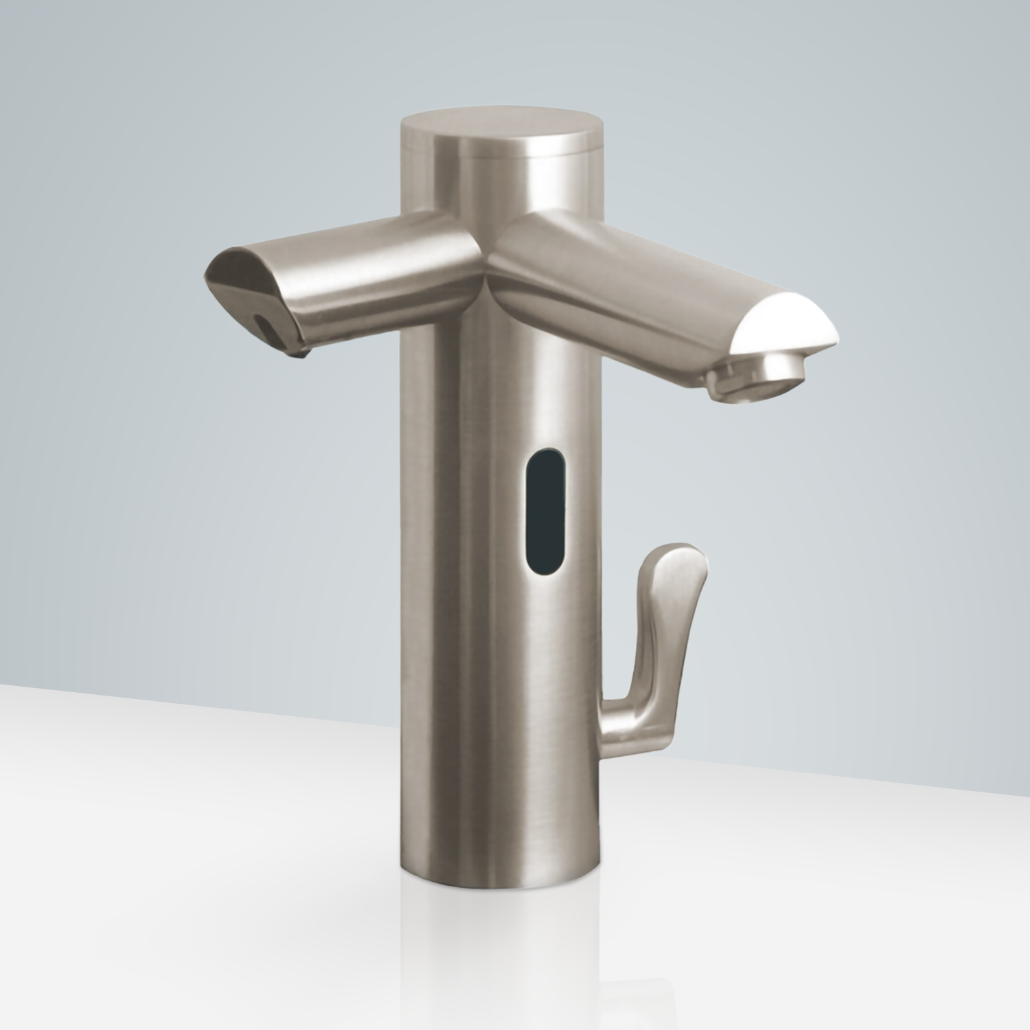 Fontana Lenox Dual Sensor Faucet with Sensor Soap Dispenser Brushed Nickel